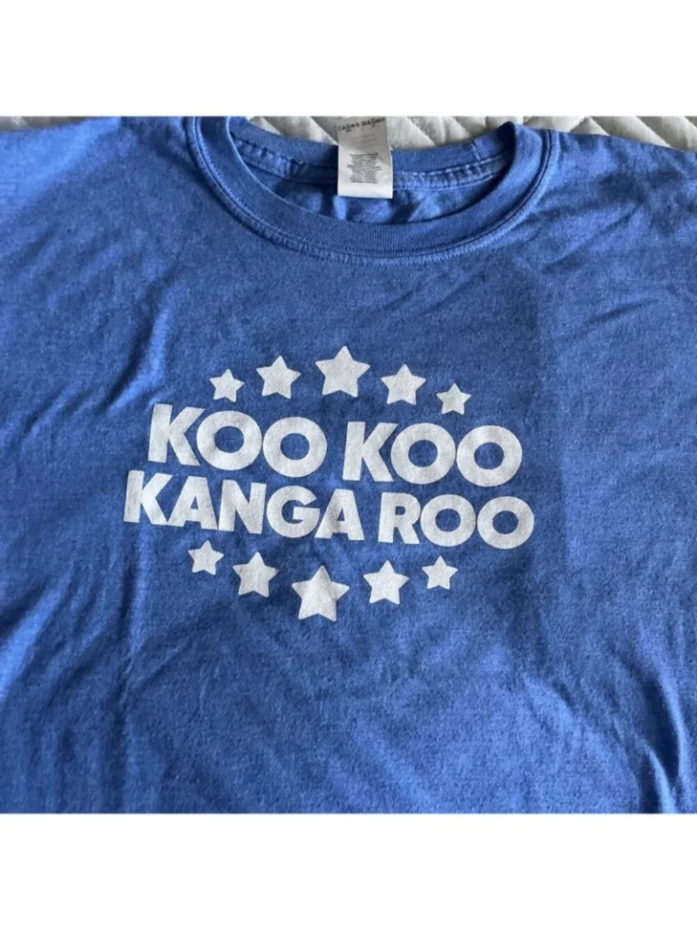 Youth Large Blue Koo Koo Kanga Roo Tshirt Short Sleeve